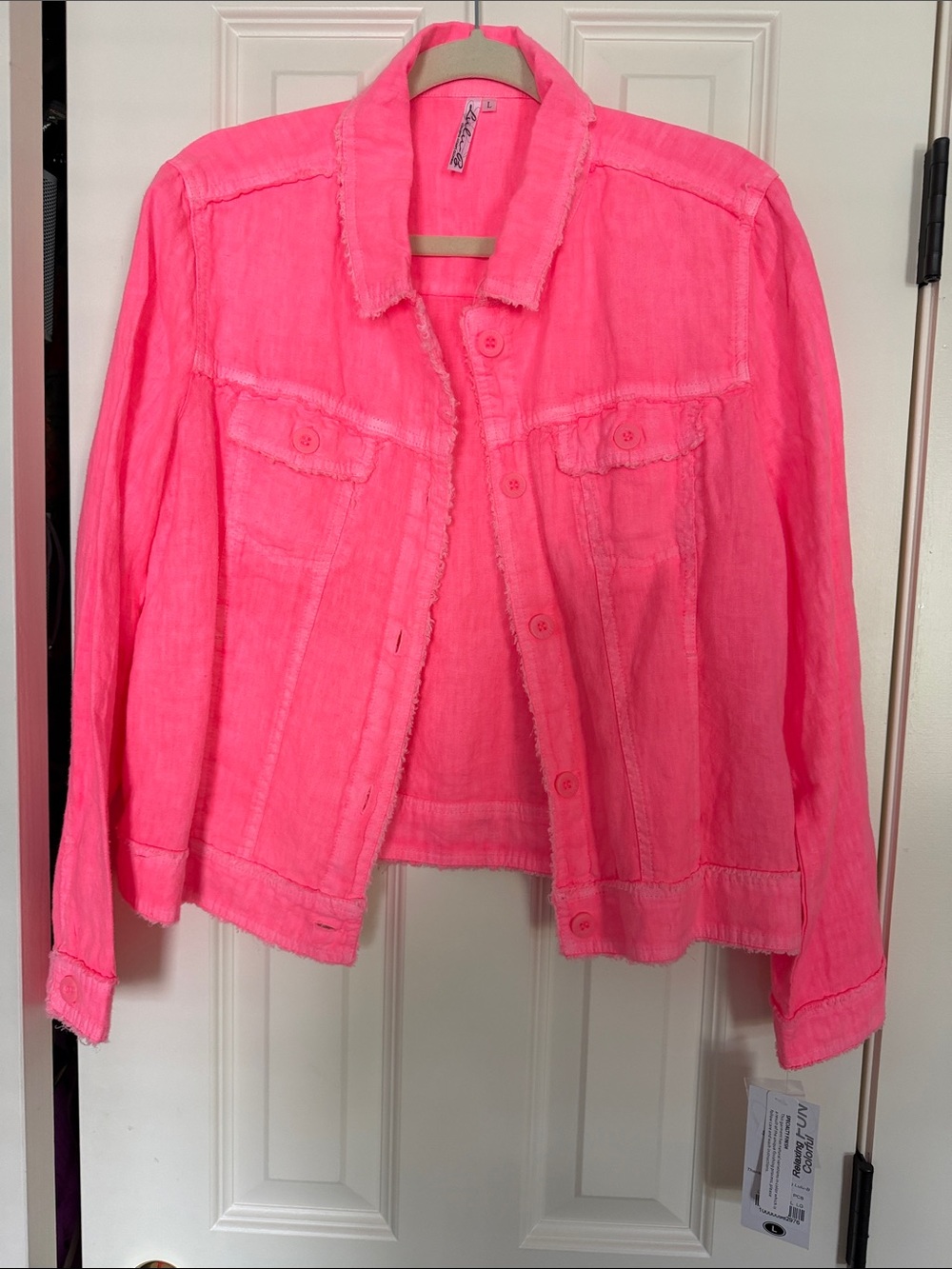 Lulu-B Neon Pink Lightweight Jacket